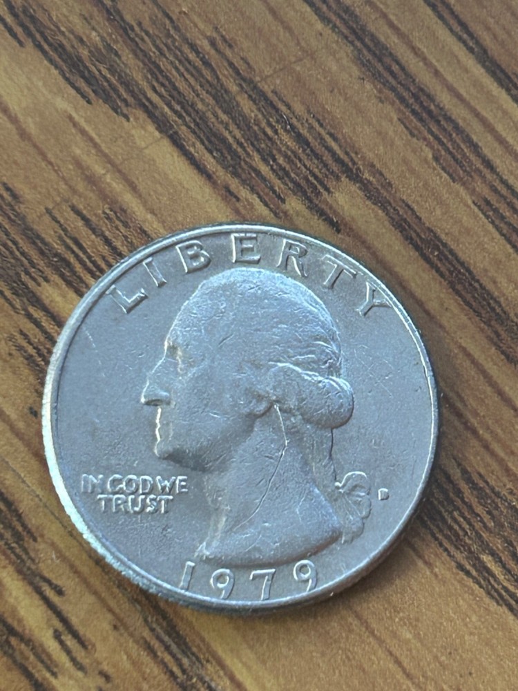 1979 ERROR Washington Quarter Filled D Mint Mark error