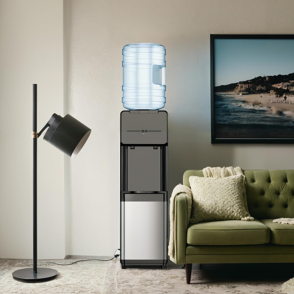 Hot & Cold Water Dispenser, Top Loading Water Dispenser for 3 or 5 Gallon Bot...