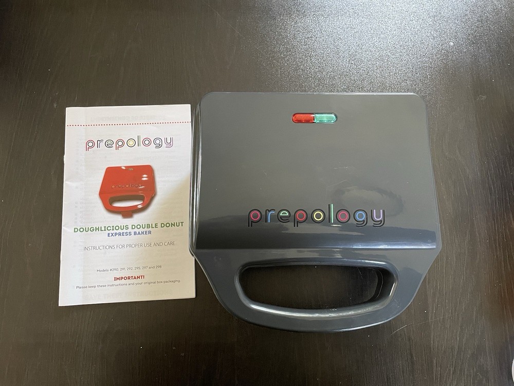 Prepology Doughlicious Double Donut Express Maker- Compact Donut Maker