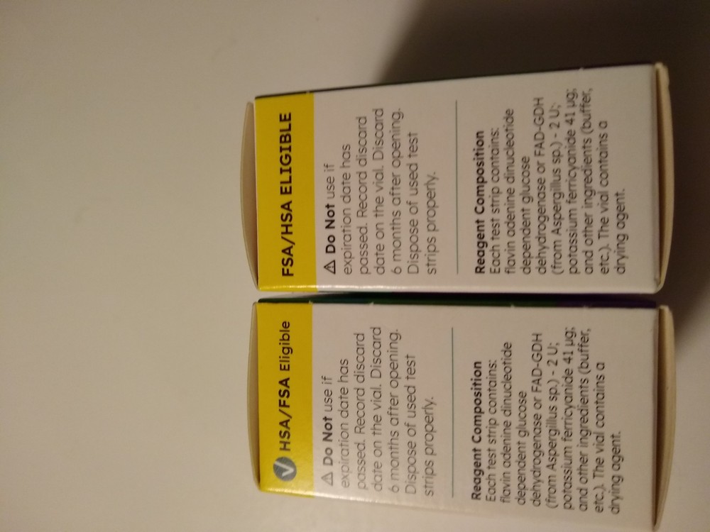 2 OneTouch Verio Test Strips for Diabetes 60 Total