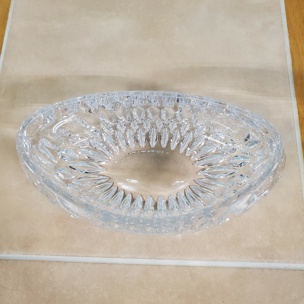 Crystal Oblong Candy Dish - 8" Long