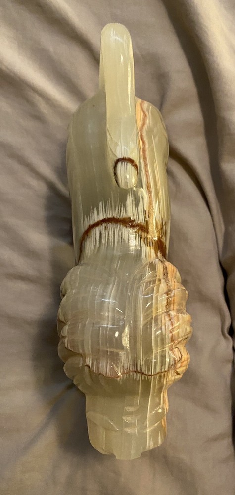 Carved Green Onyx Lion