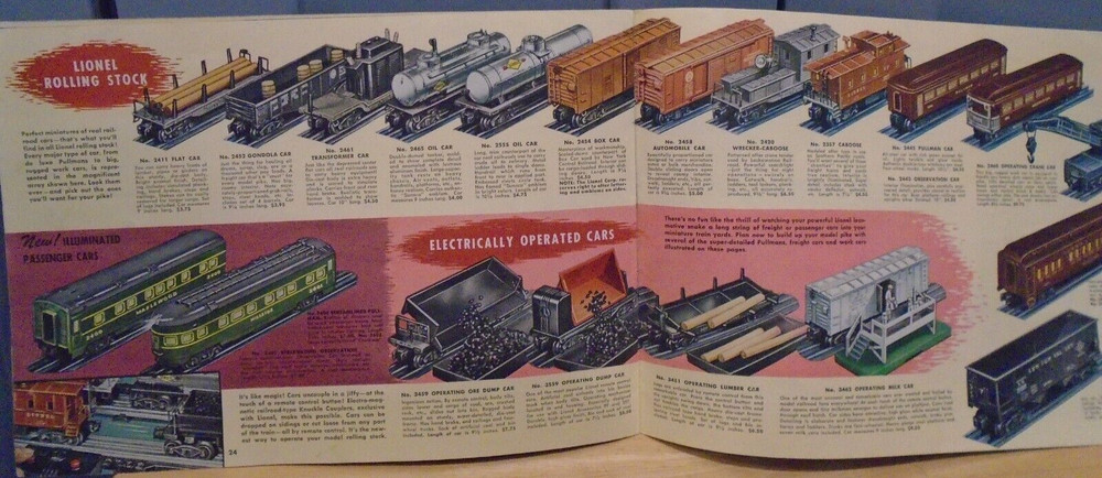 ORIGINAL 1948 LIONEL CATALOG MISSING FRONT AND BACK COVERS