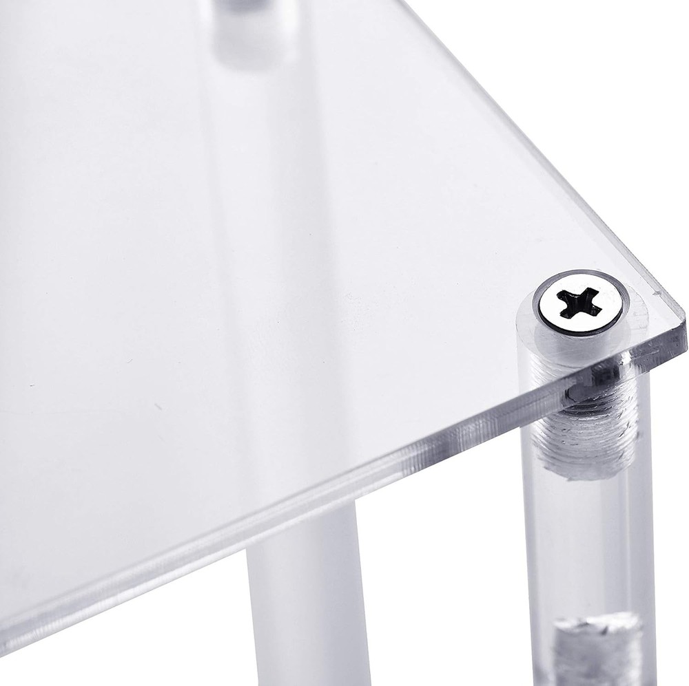 3 Steps Clear Acrylic Display Riser Cupcake Stand Display for Decoration