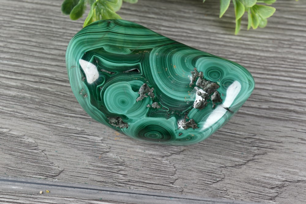 Polished Botryoidal Malachite from Congo 7.4 cm # 21897
