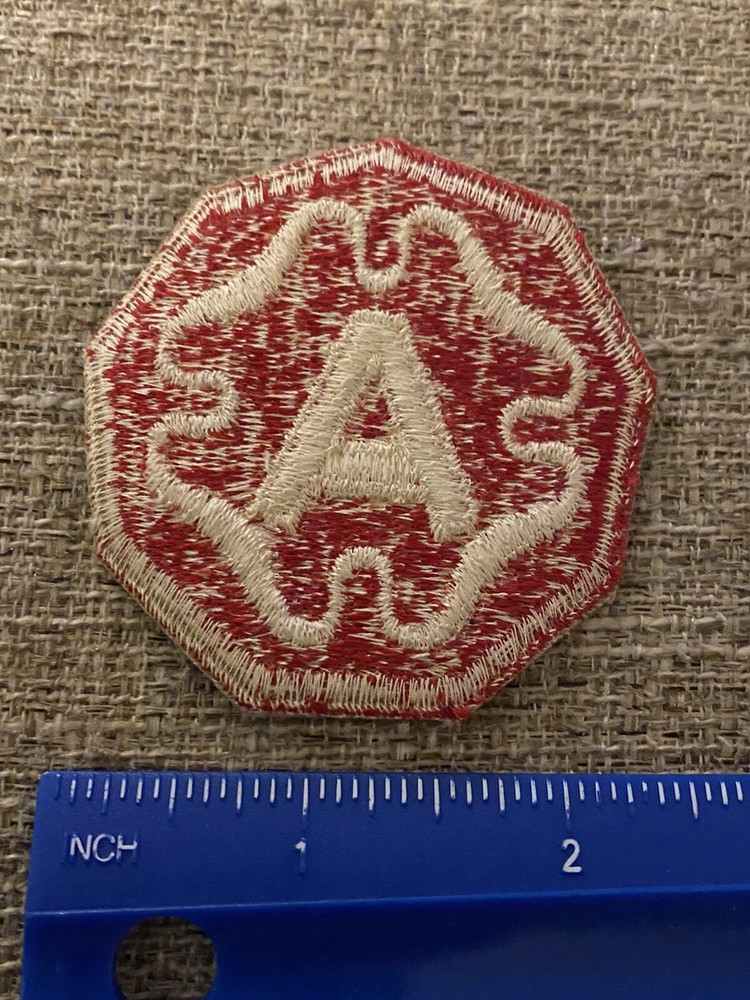 US Army 9th Army White A Patch INV3949