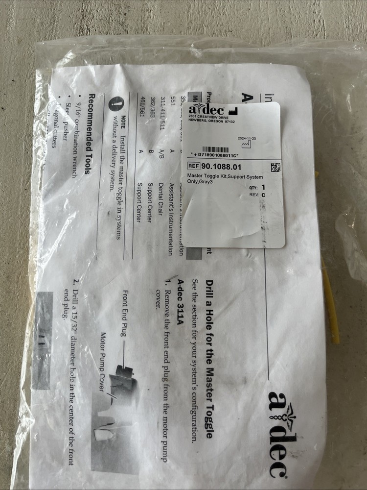 ADEC Master Toggle Kit Support - 90.1088.01