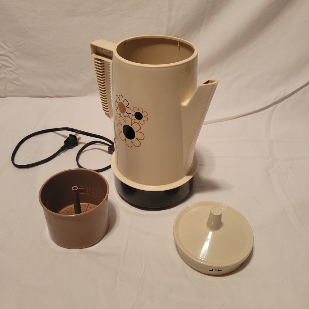 Vintage Regal Poly Perk 4 To 8 Cup Automatic Percolator