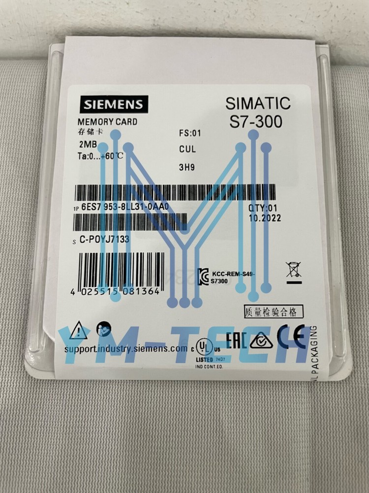 New SIEMENS 6ES7 953-8LL31-0AA0 6ES7953-8LL31-0AA0 Memory Card Module