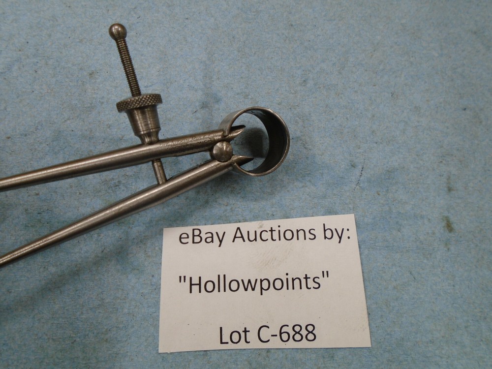 Lufkin 142 ToolMakers 3" Inside Caliper Round Leg Solid Nut C688