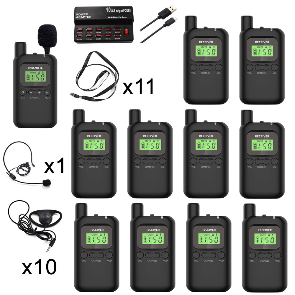 Wireless Whisper Tour Guide System High Quality for Simultaneous Interpretation