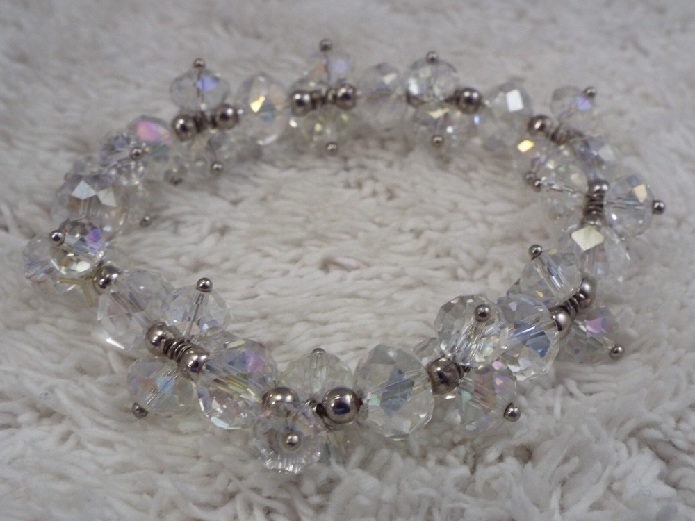 Crystal Bead Stretch Bracelet (D11)