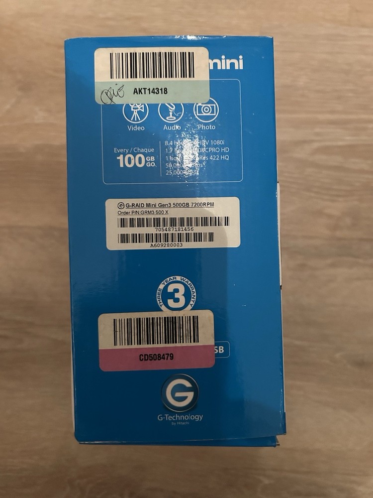 G-Technology G-Raid Mini 500GB Professional RAID Storage