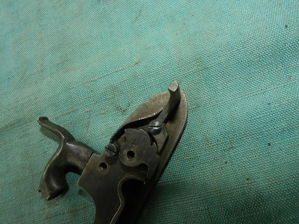 Very strong color case hardened percussion lock with hammer
