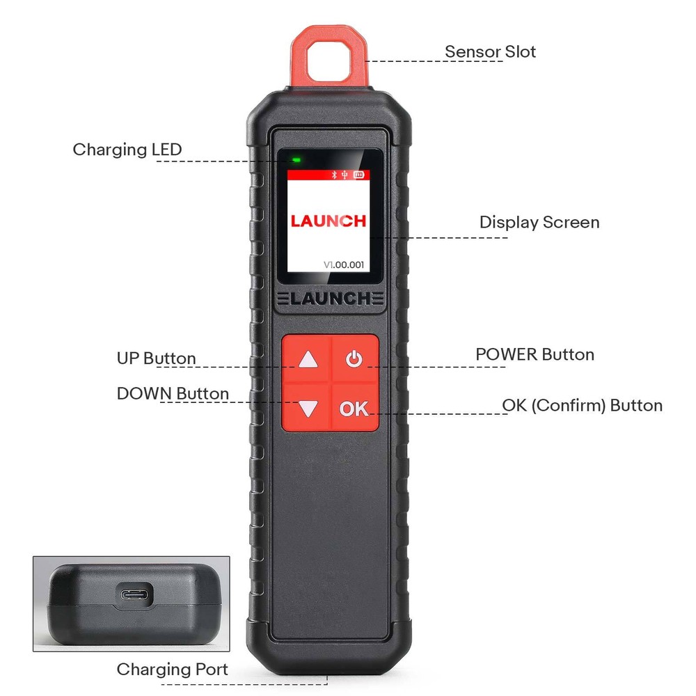 Launch i-TPMS Handheld TPMS Service Tool Binds with X-431/APP 315/433MHz Sensor