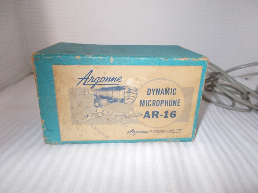 Vintage ARGONNE Dynamic Microphone AR-16 - Nice condition - UNTESTED -
