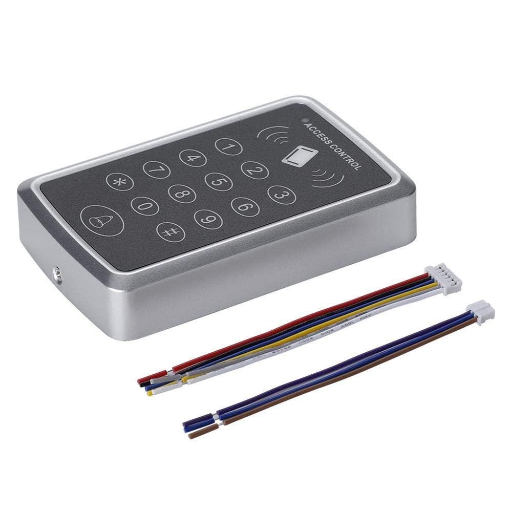 Door Access Control Keypad, Stand-Alone Password RFID Reader+5PCS Keyfob Keyc...