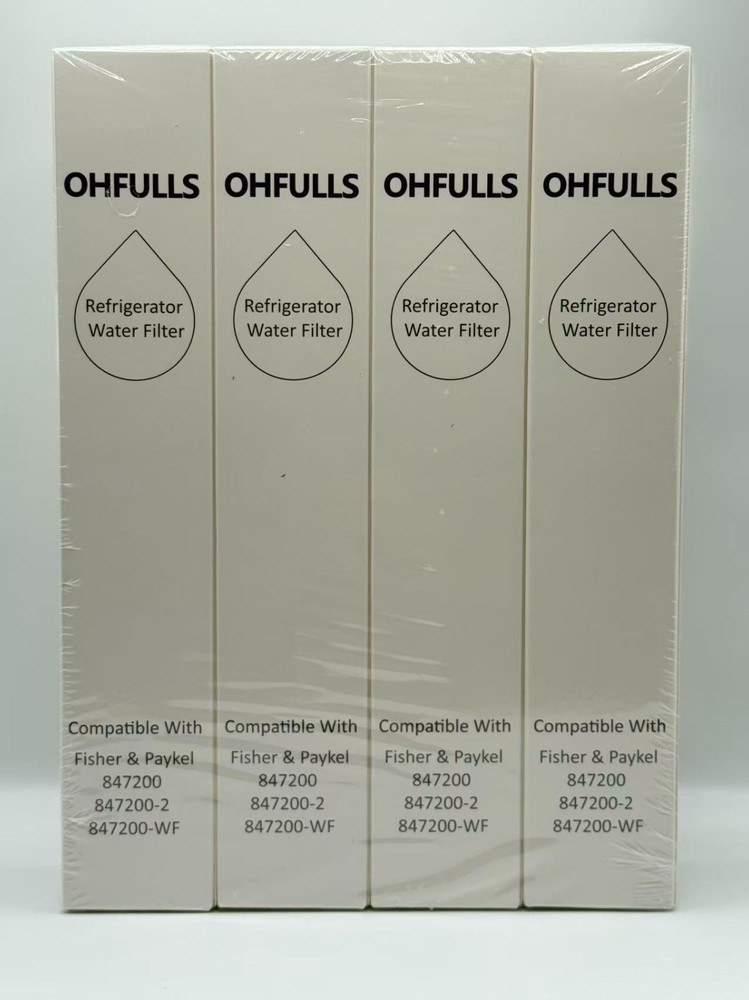 4 pack replacement water filter for Fisher&Paykel compatible with 847200