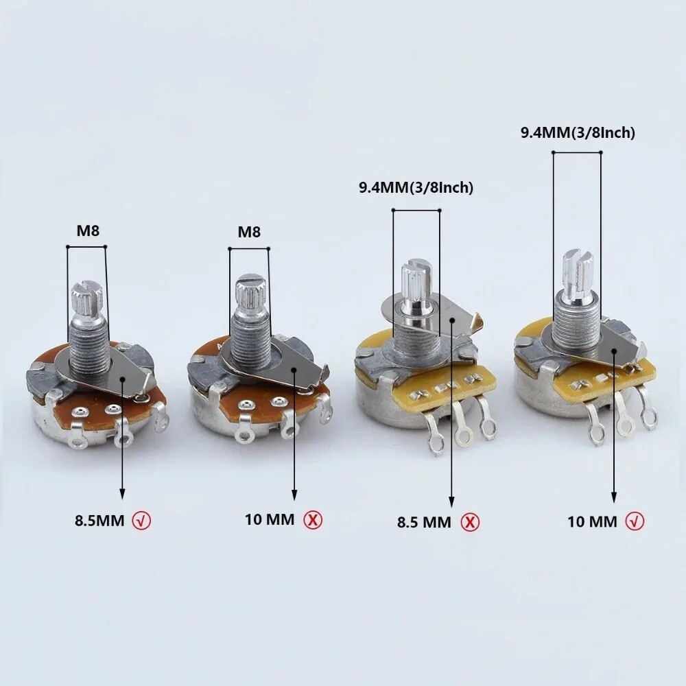 4 PCS Guitar Knobs Pointer Plate Washer Knob Indicator for Epiphone Gibson LP SG