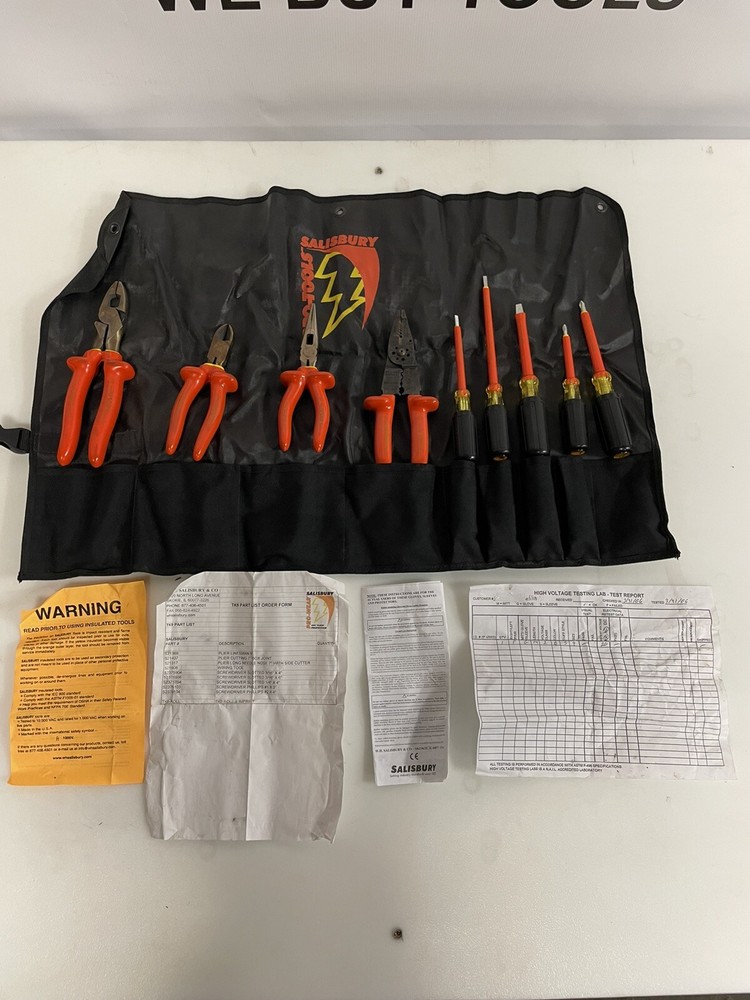 Salisbury Pro-Tools TK9 9-Piece Insulated Lineman's Kit