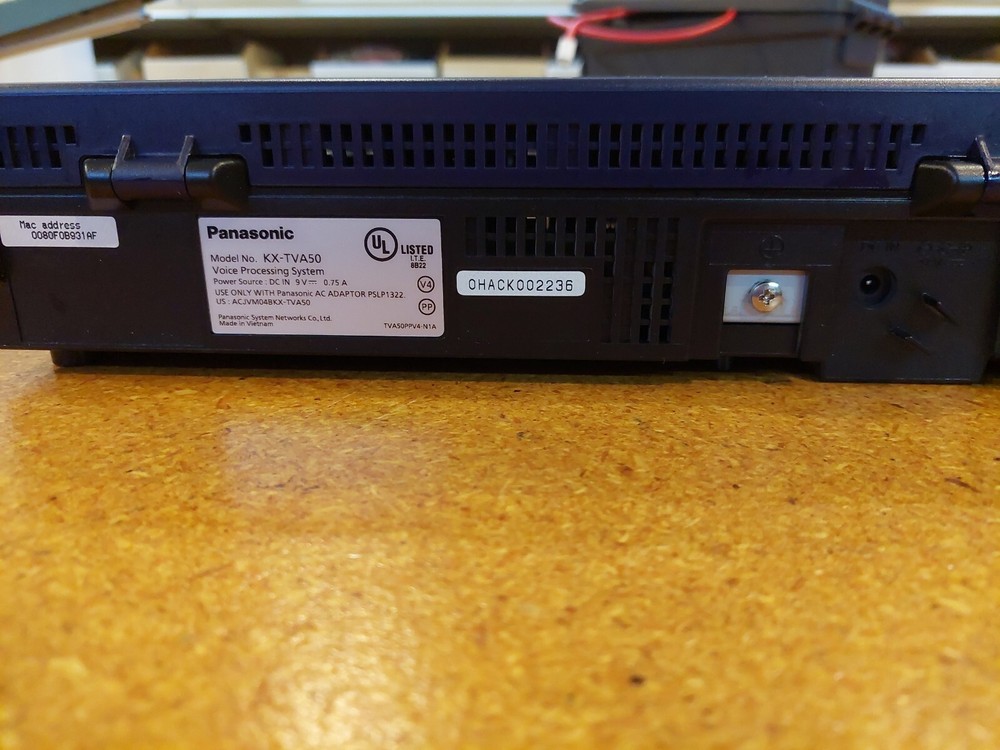 Panasonic KX-TVA50 Voice processing system
