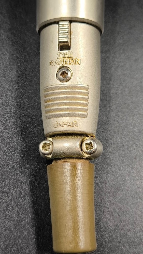 ITT Cannon Microphone Used Working Gold