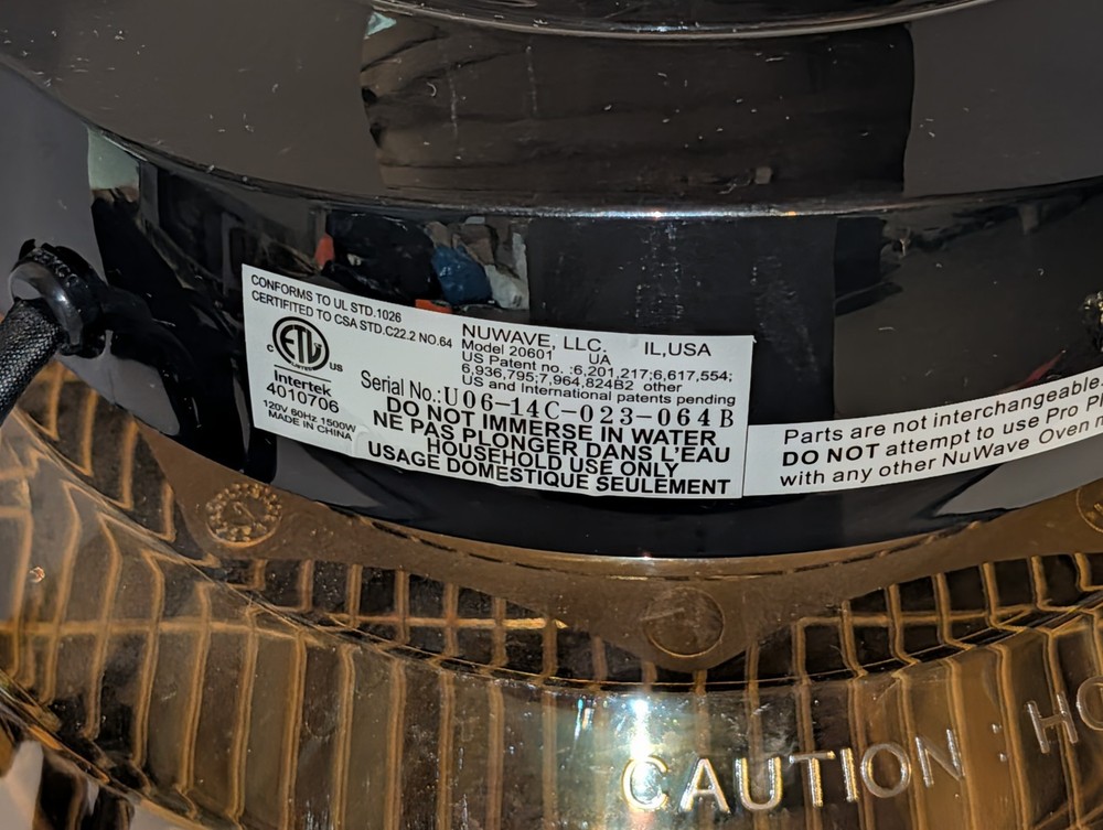 Nuwave Pro Plus Infrared Oven Model 20601 Tested