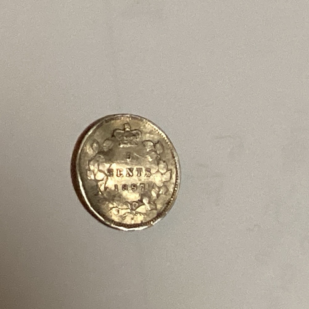 Canada 1897 VF Silver 5 cent