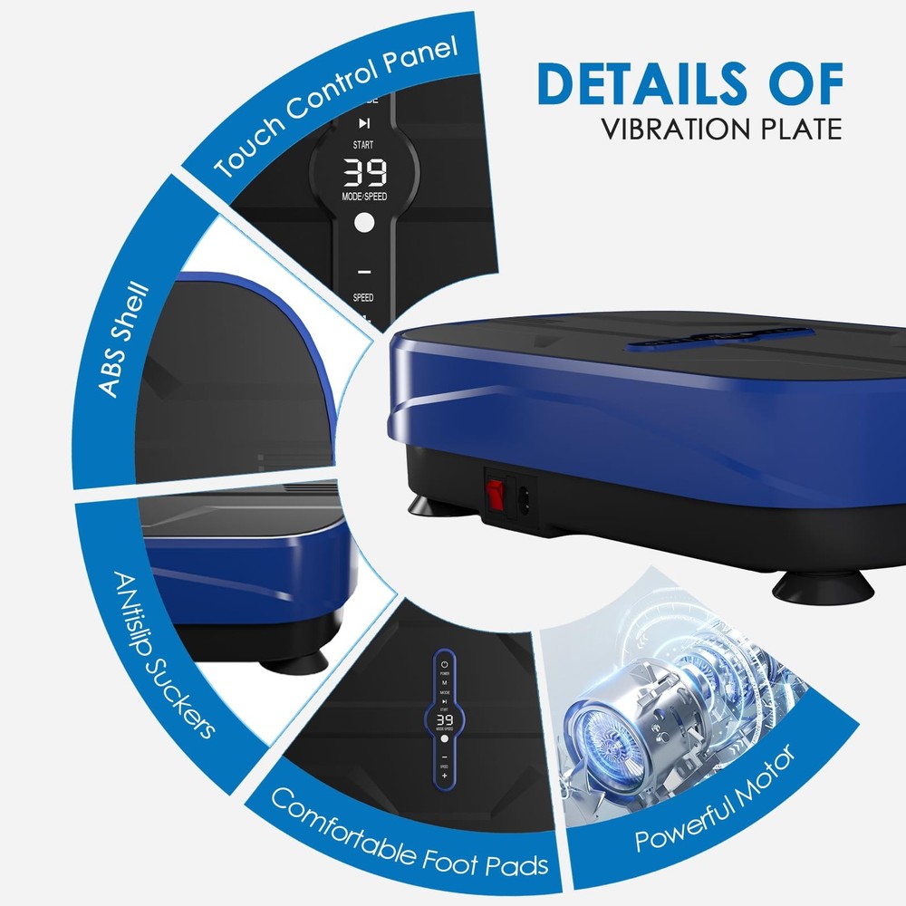 Vibration Plate Exercise Machine, Vibration Plate for Lymphatic Drainage, Who...