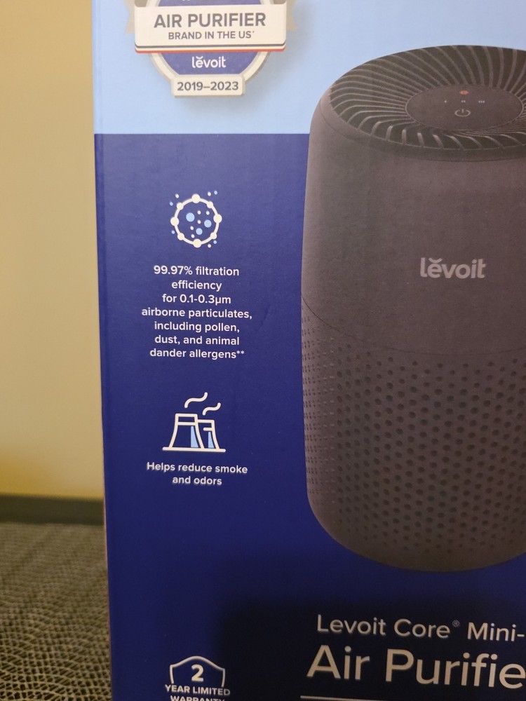Levoit Core Mini -p Air Purifier, Black, Brand New