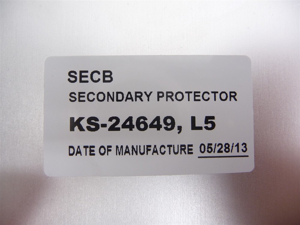 ALCATEL LUCENT ALU SECB SECONDARY PROTECTOR MODULE KS-24649 L5 CC 408894137
