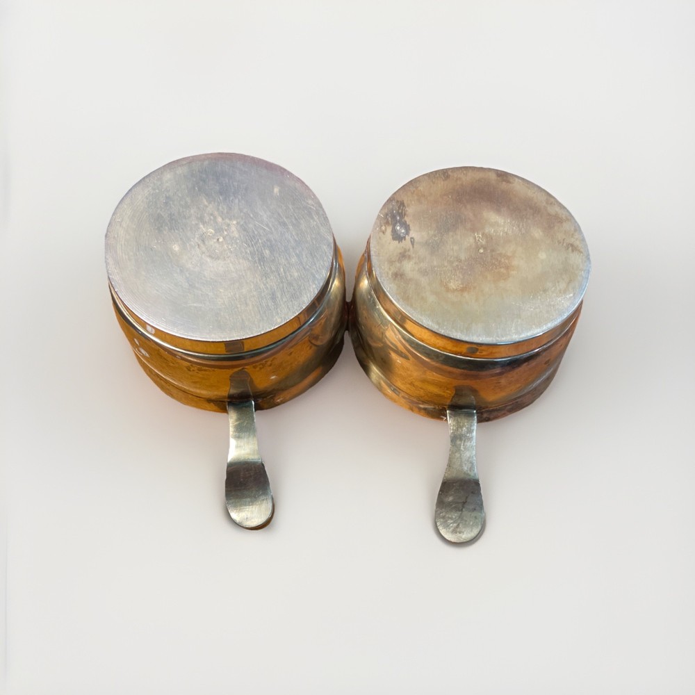 Vintage Silverplate Raj Era Stackable Sugar & Creamer Set