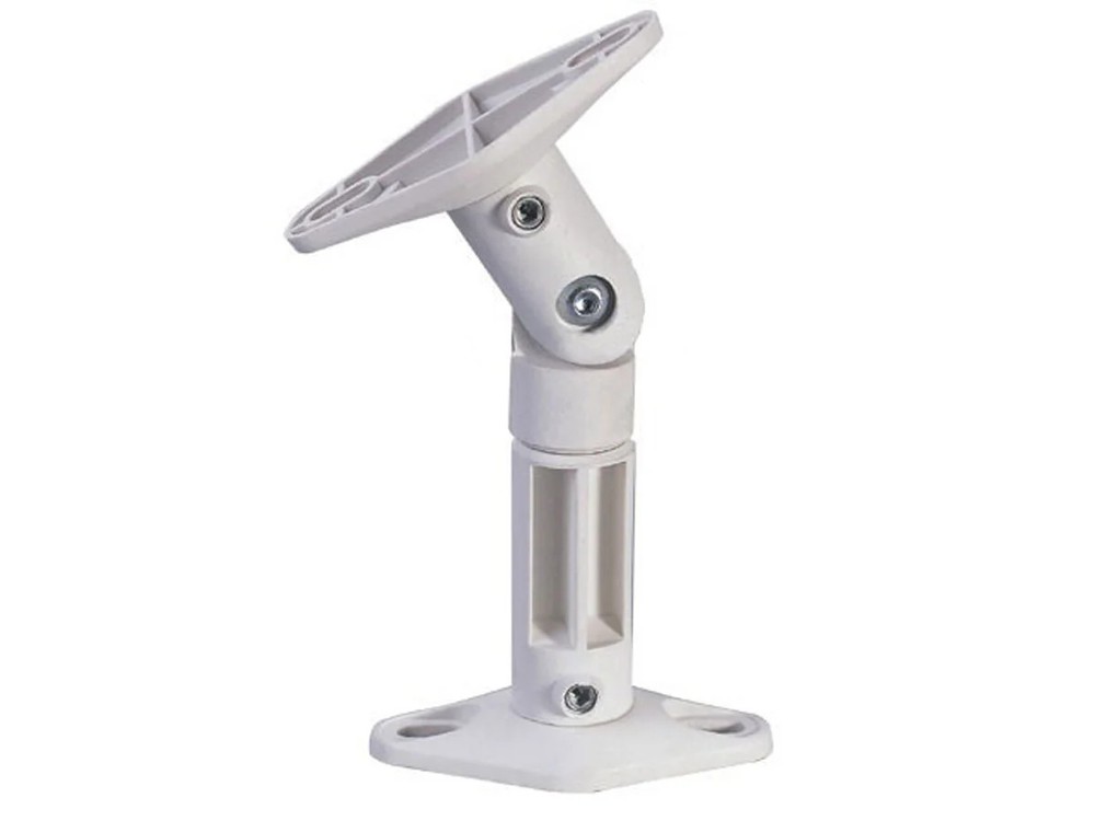 Monoprice Adjustable Speaker Wall Mount Brackets, 10 lb Capacity (Pair), White