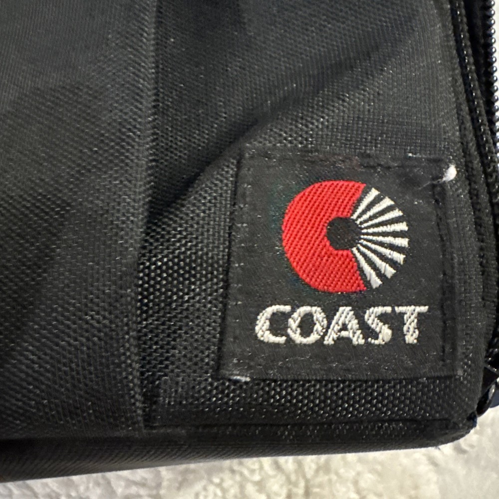 Coast 30- Cassette Carrying Case Black Zippered EUC