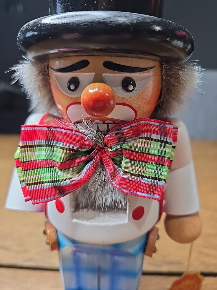 Steinbach Chubby Clown Ferdinand 11" Nutcracker Germany INCOMPLETE