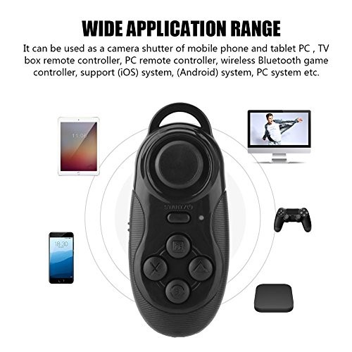 Mini Bluetooth Game Controller Joystick, Portable Remote Gamepad Selfie Timer