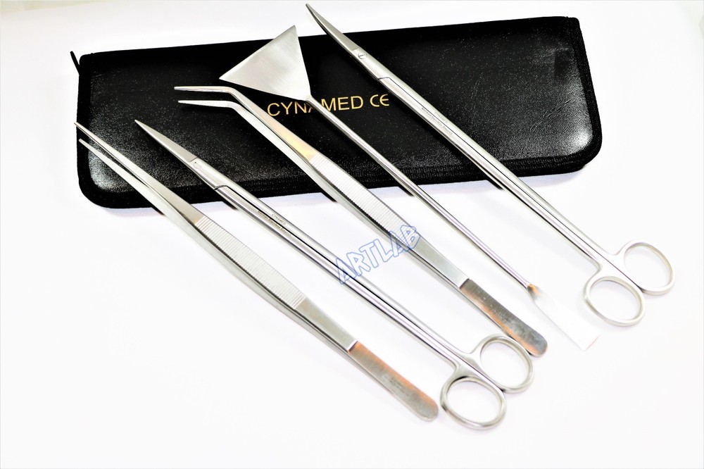 PREMIUM GERMAN FISH TANK CLEANING KIT-BASIC AQUASCAPING TOOLS STAINLESS 5PCS