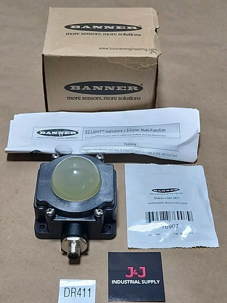 *NEW* Banner K80LGRYBWPQ8 5-Color Multi Function EZ Light Indicator + Warranty!