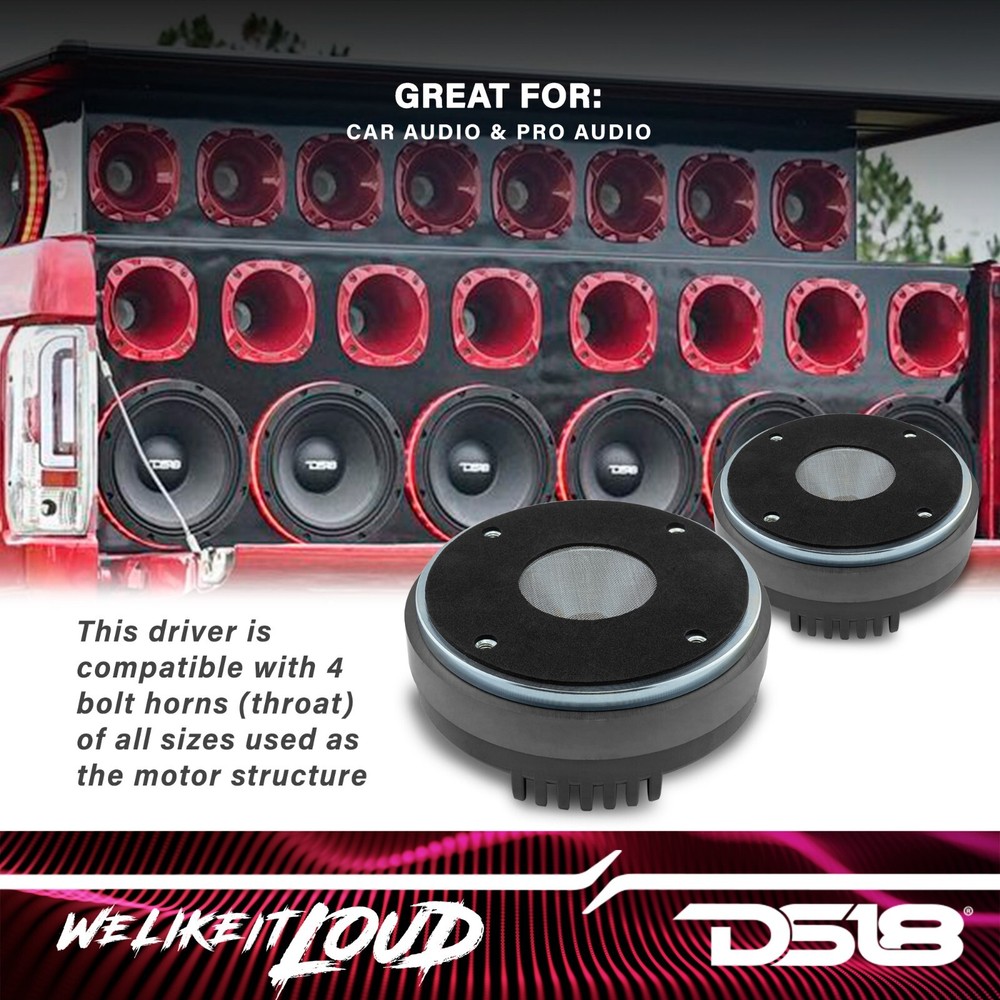 DS18 2" PRO-DPL1 Compression Driver Titanium Voice Coil 640W Max 8 ohm