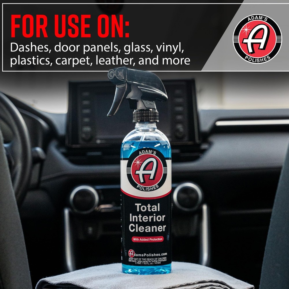 Adam's Polishes Interior Cleaner & Protectant (16oz) (2-Pack), Quick...