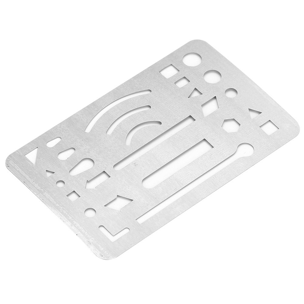 10Pcs 27 Holes Erasing Shield Multipurpose Engineering Drawing Template Pattern