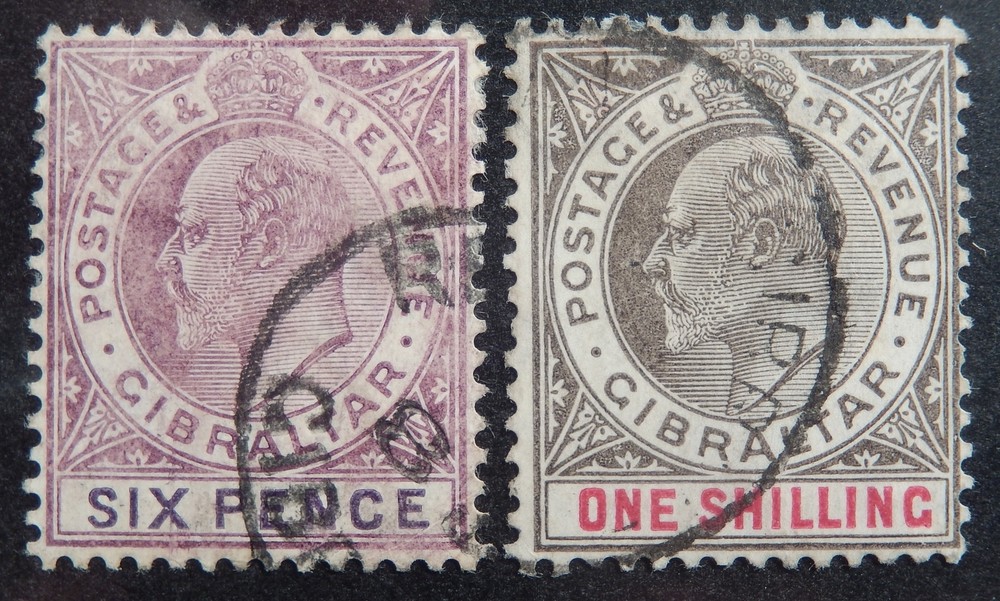 Gibraltar Scott # 56b-57, Used