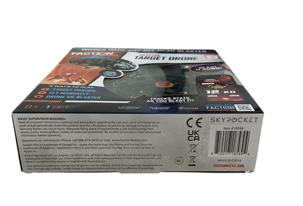 Faction Gel Battle System SKYFIRE TARGET DRONE- NEW