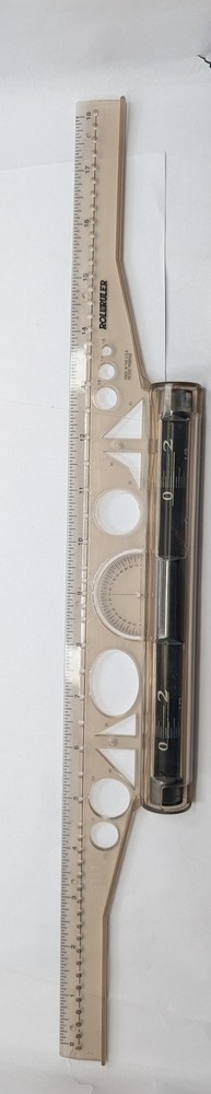 SAN VTG ROLLERULER 18-inch Rolling Parallel Drafting Ruler Made in USA