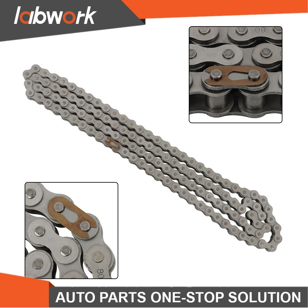 Labwork #80 Heavy Duty Roller Chain × 10 Feet With 1 Connector