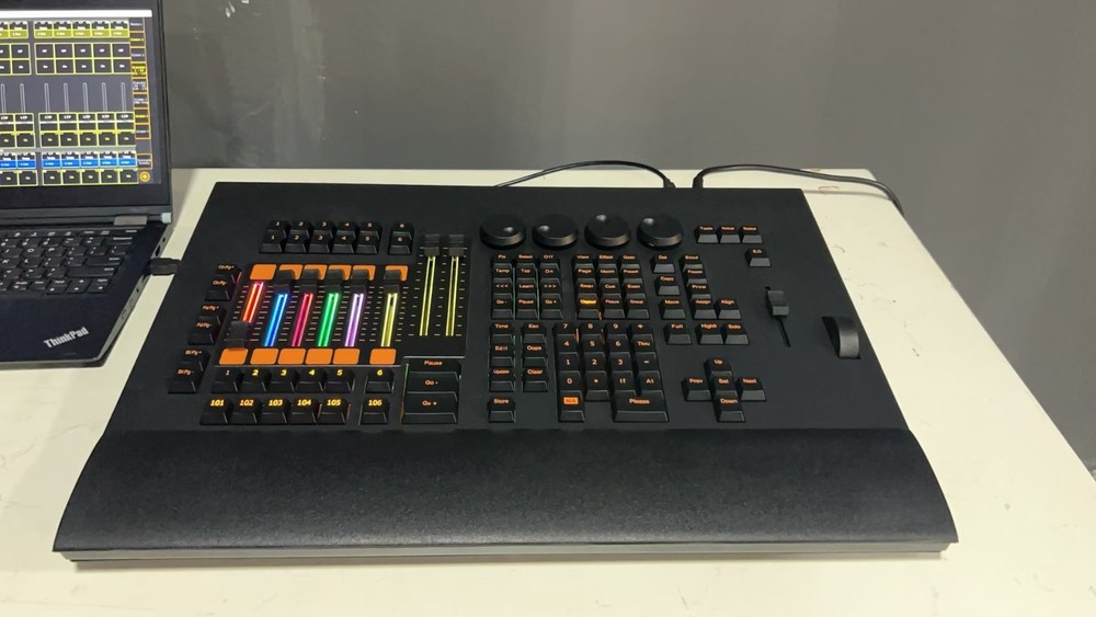 rgb led motorized fader controller dmx512 control onpc command wing 2+case