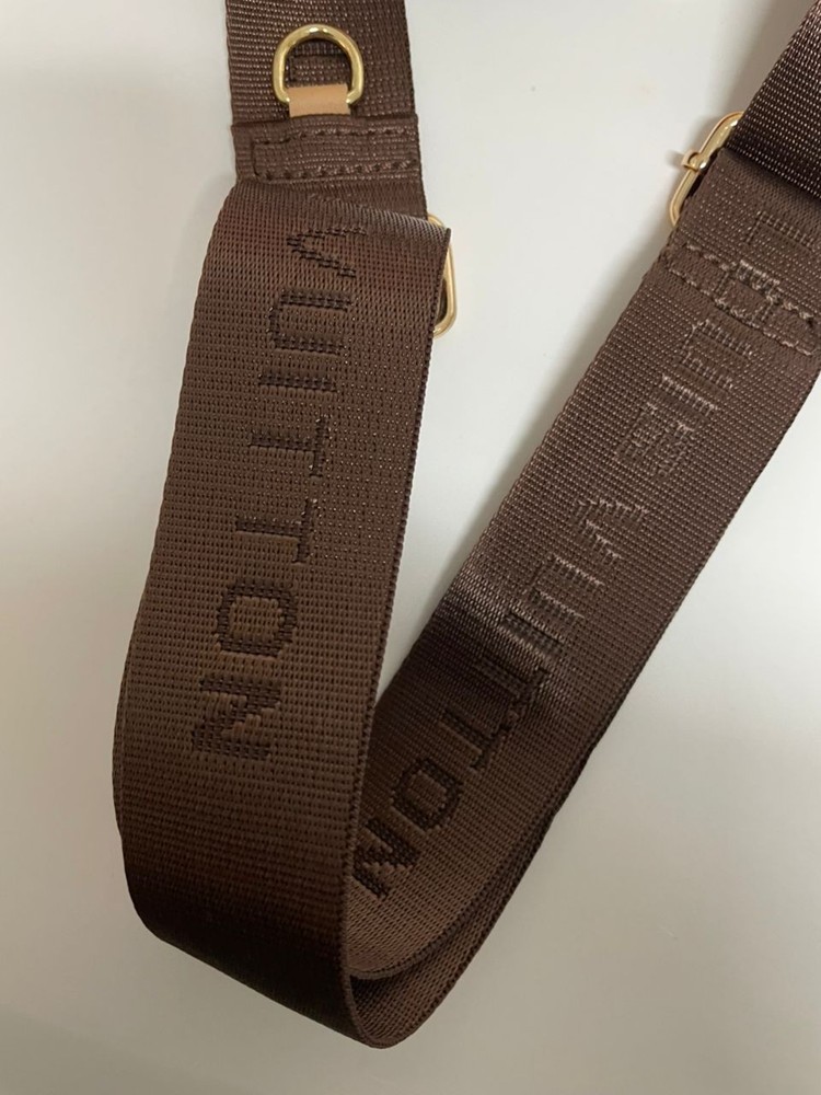 Louis Vuitton Shoulder Strap Adjustable Crossbody Shoulder Replacement Brown