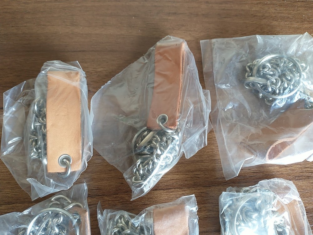 Tandy Leather Loop And Chain For Wallets #4426 10 Pcs