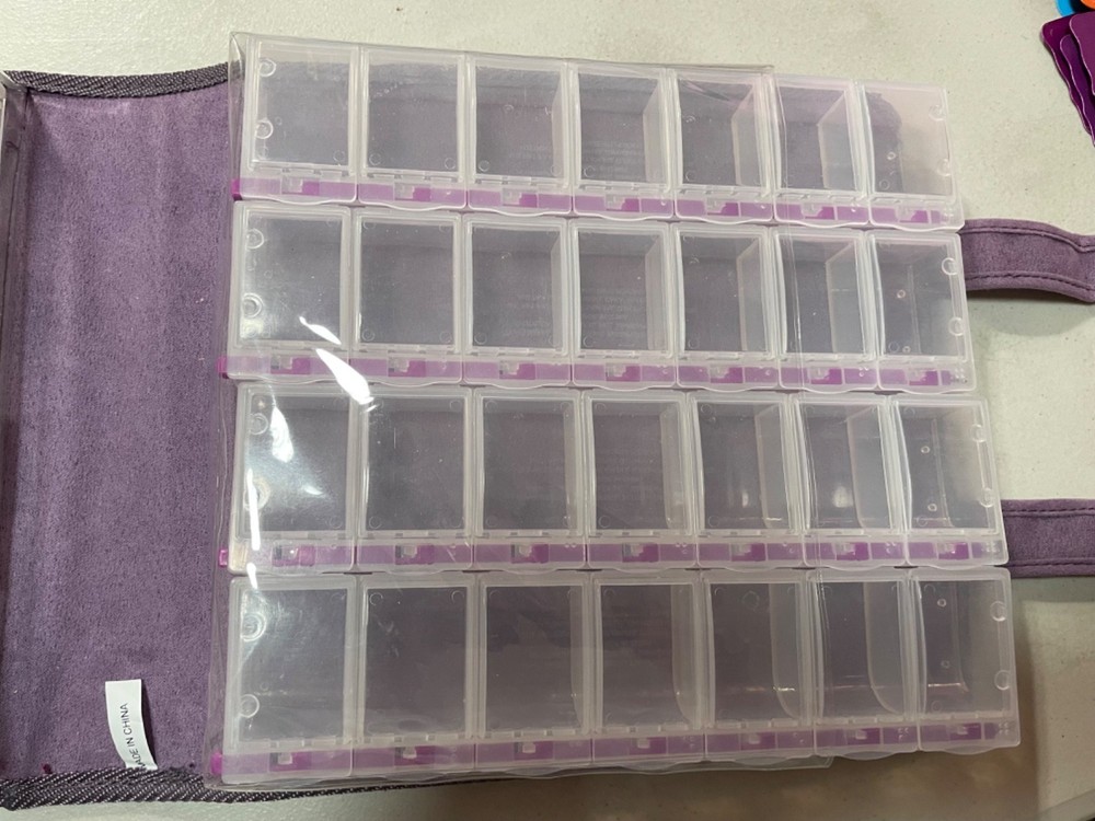 Craft Mates Lockables Organizer Case Purple Suede