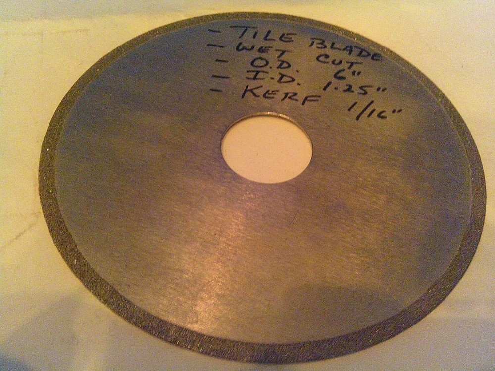 6 inch Wet Cut Diamond Blade